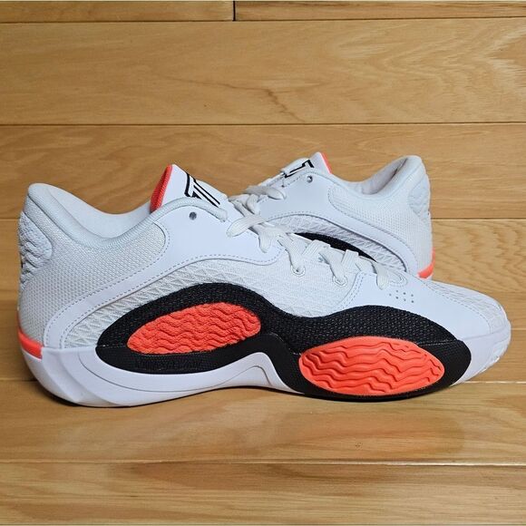 Jordan Tatum 2 White Black Bright Crimson Red Basketball Shoe FJ6457-106 Nike - Picture 7 of 11